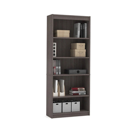 Bestar Solay L-shaped Desk with Lateral File and Bookcase